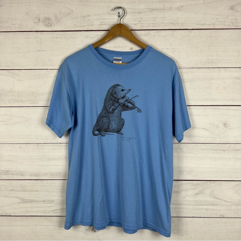 Vintage 1996 Art Violin Music T-Shirt Large